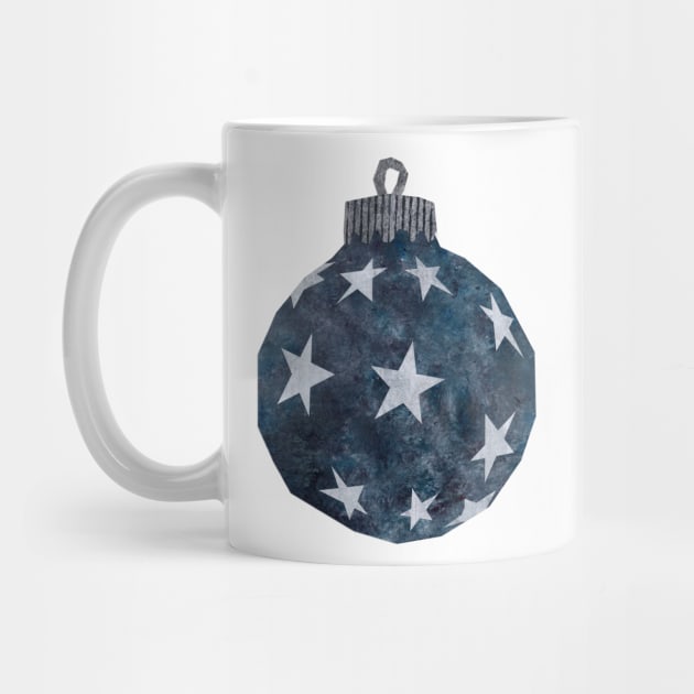 Bauble - Blue stars by Babban Gaelg